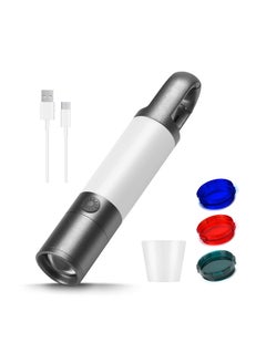 LED Flashlight, 1000 High Lumens Flashlights with USB Rechargeable Battery, 8 Modes Zoomable Flash Light with Sidelight and Magnetic, Waterproof Portable Flashlight Camping Accessories