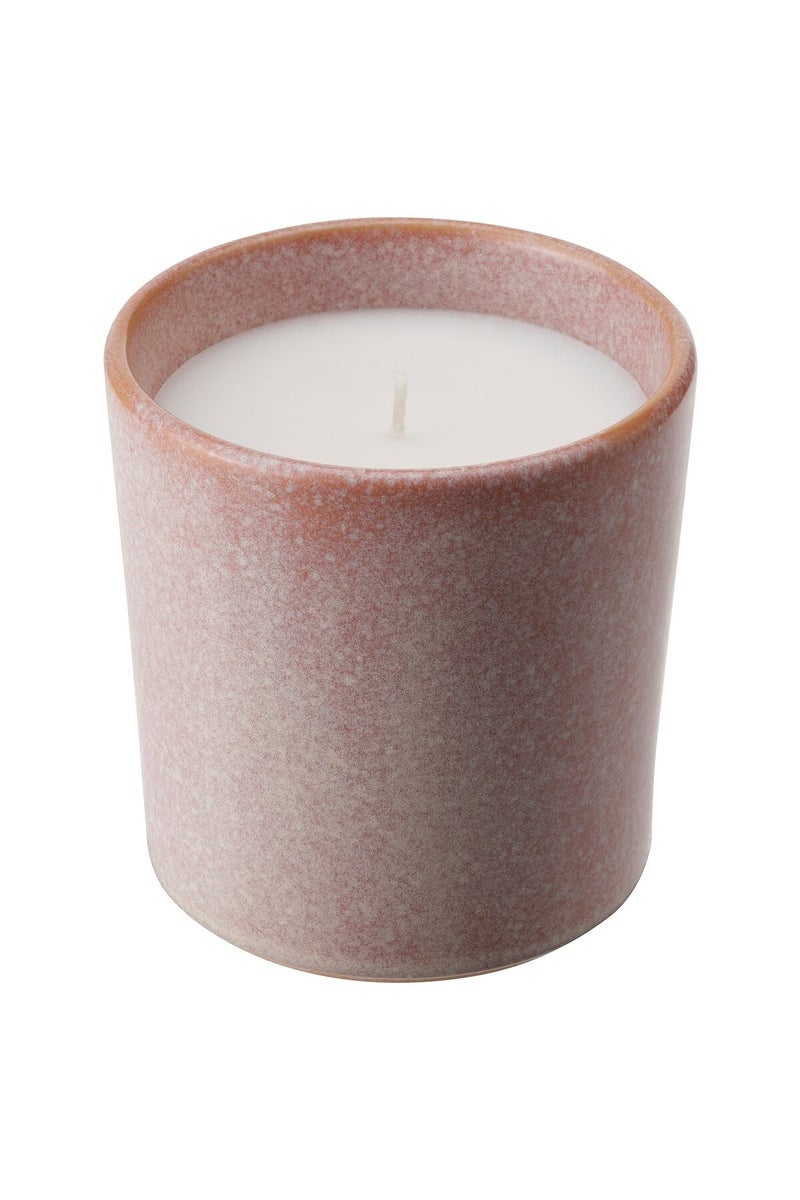 شمعة معطرة في جرة خزفية، ياسمين/وردي، 50 ساعة - Image 1