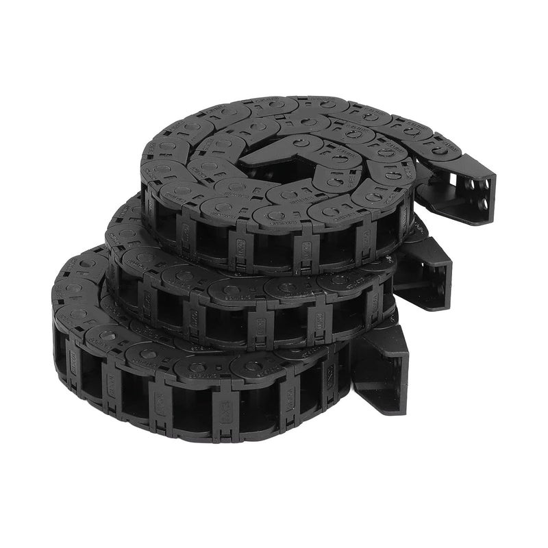 3Pcs Nylon Drag Chains for 3D Printer with 3 Hole Bridge Type Open Type Carrier Chain, 2pcs 460mm Nylon Drag Chains and 1pcs 550mm Nylon Drag Chains - Image 1