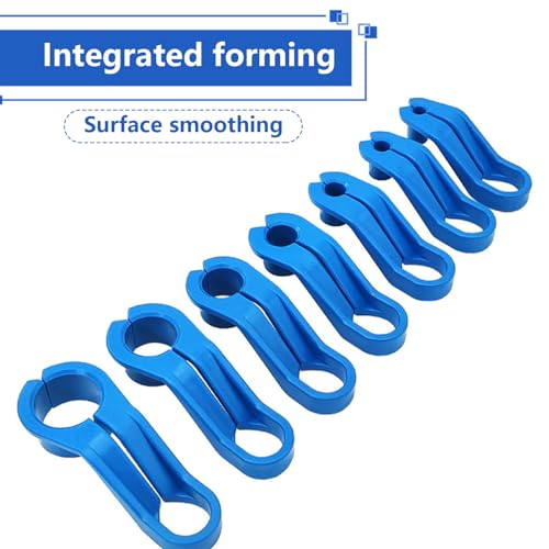 Fluher 7 PCS Car Transmission Oil Cooler Pipe Quick Disassembly Tool, Fuel Line Disconnect Disassembler, 1/4 5/16 3/8 1/2 5/8 3/4 7/8 Inch Tool Set, Universal for Car Repair Accessories (Blue) - Image 3