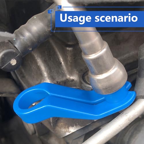 Fluher 7 PCS Car Transmission Oil Cooler Pipe Quick Disassembly Tool, Fuel Line Disconnect Disassembler, 1/4 5/16 3/8 1/2 5/8 3/4 7/8 Inch Tool Set, Universal for Car Repair Accessories (Blue) - Image 4