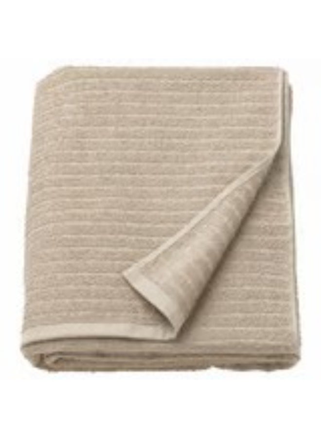 Bath towel light beige 70x140 cm - Image 1