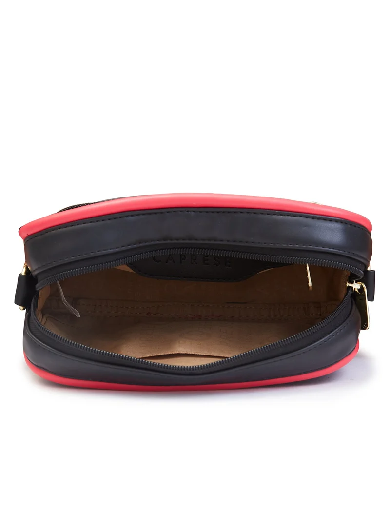 CAPRESE Caprese Gracie Solid Black Faux Leather Medium Sling Bag