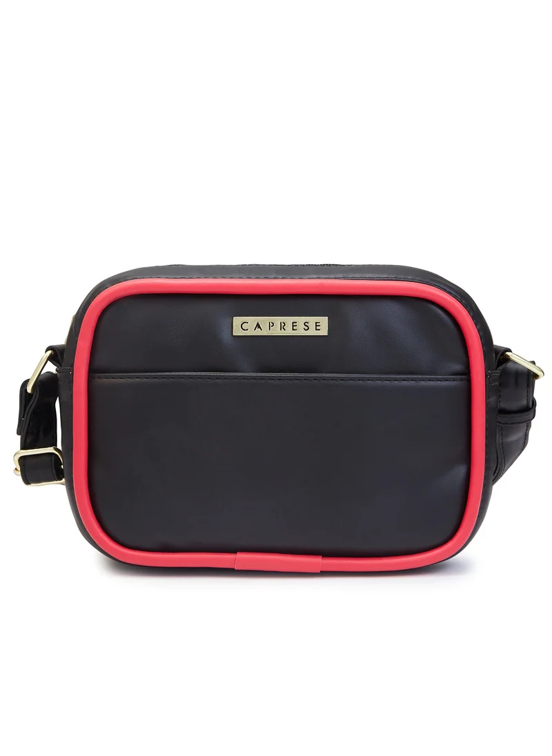 CAPRESE Caprese Gracie Solid Black Faux Leather Medium Sling Bag