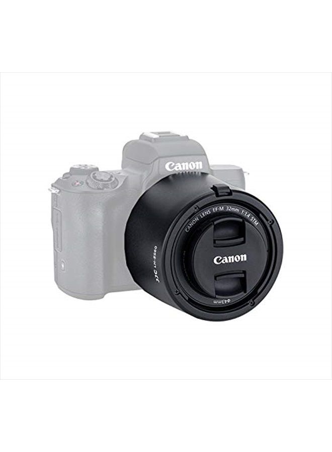 Fotasy غطاء عدسة بايونت مخصص JJC LH-ES60، متوافق مع عدسة كانون EF-M 32mm f/1.4 STM، قابل للعكس، EFM 32 F1.4، غطاء عدسة 32mm 1.4 STM، بديل غطاء ES-60 - Image 3