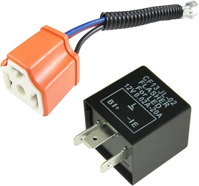 Xotic Tech 3-Pin LED Flasher Relay with Conversion Wire - Image 1