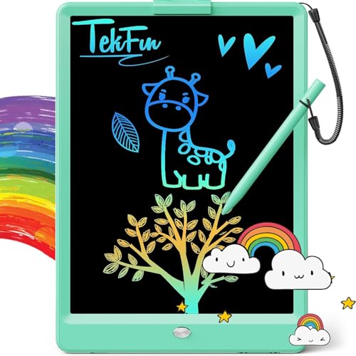 TEKFUN Kids Toys 10Inch LCD Writing Tablet Mess Free Coloring Doodle Board Drawing Pad for Kids Games Educational Toys for Ages 310 Girls Boys Green - Image 1