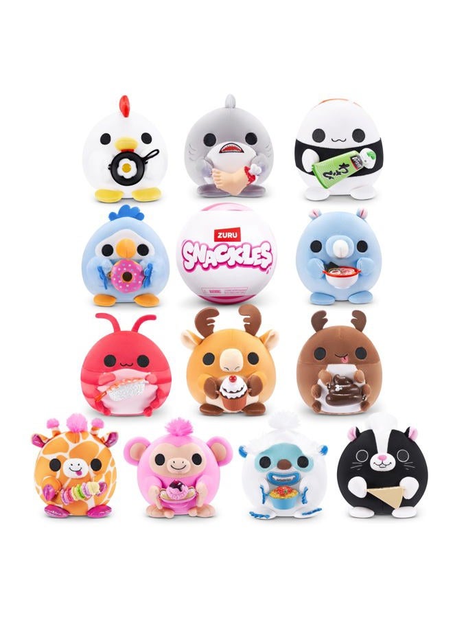 SNACKLES Non-Licensed Series 1, 5-inch Plush by ZURU, Plush with Snack Accessory, Random - Image 2