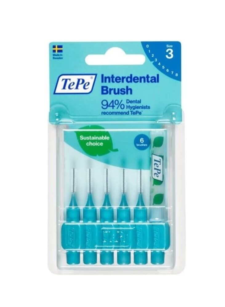 TePe Interdental Brush Blue 0.6mm 6's Size 3