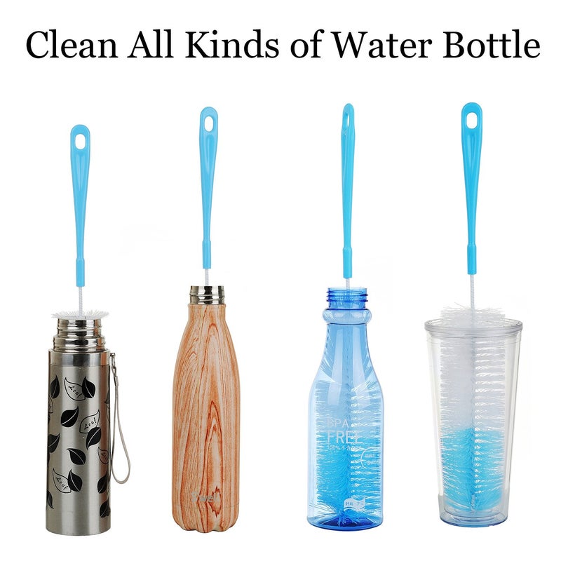ALINK 3-Pack Long Bottle Cleaning Brush for Narrow Neck Beer, Wine, Flask, Thermos, Sportwell, Pitcher, Brewing Bottle Cleaner, 16 Inches - Image 4