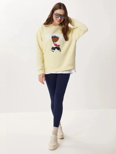 Happiness İstanbul ISTANBUL Crew Neck Printed Sweatshirt