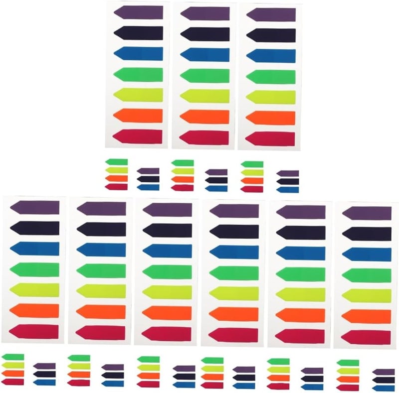 COHEALI 3 حزمة من علامات الصفحات اللاصقة ذات الأسهم، ملصقات لاصقة شفافة للكتب والدفاتر - Image 1