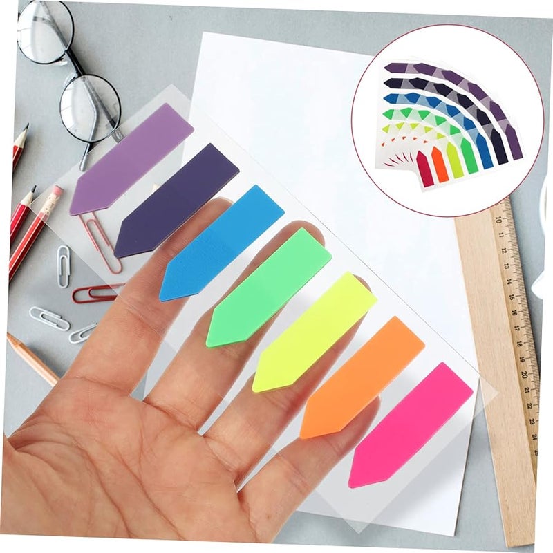 COHEALI 3 حزمة من علامات الصفحات اللاصقة ذات الأسهم، ملصقات لاصقة شفافة للكتب والدفاتر - Image 3