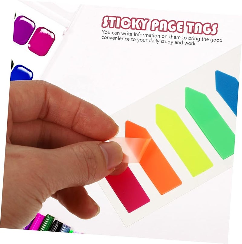 COHEALI 3 حزمة من علامات الصفحات اللاصقة ذات الأسهم، ملصقات لاصقة شفافة للكتب والدفاتر - Image 4