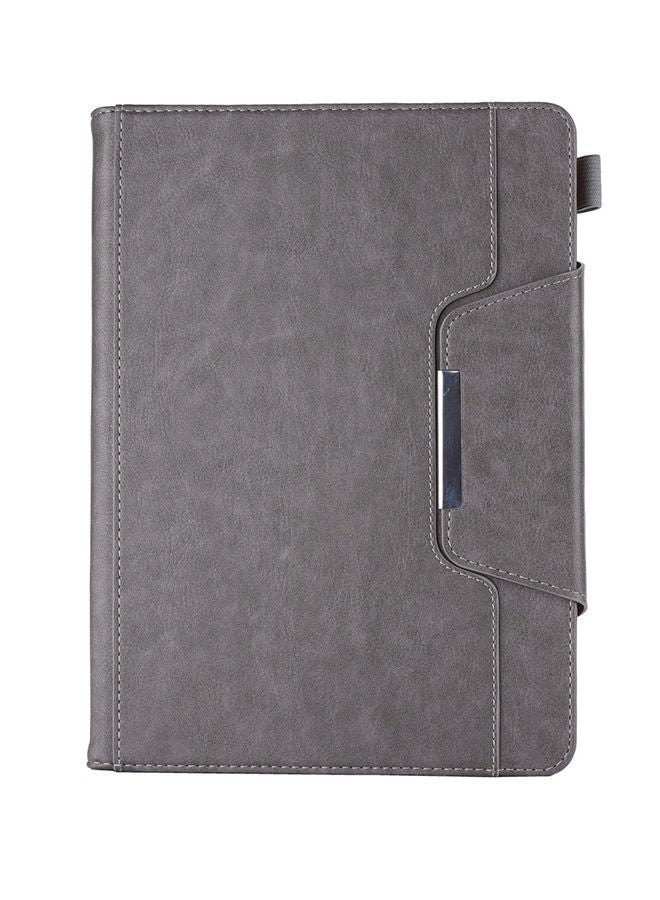 NIBEMINENT Business Style Horizontal Flip Leather Case With Holder/Card Slot/Photo Frame And Wallet For Apple iPad 10.2 inch Grey  - Image 1