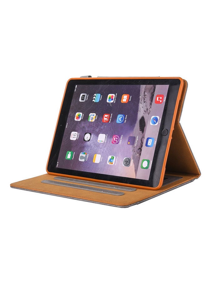 NIBEMINENT Business Style Horizontal Flip Leather Case With Holder/Card Slot/Photo Frame And Wallet For Apple iPad 10.2 inch Grey  - Image 3