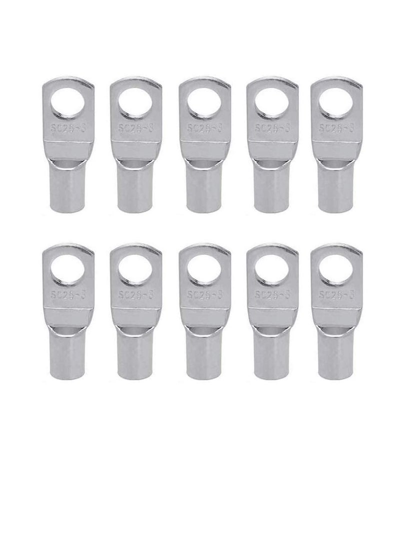 Copper Cable Lugs 10Pcs Set-Wire Terminals, Connector Cable lugs Ring Battery SC Terminals, for Marine, Solar, Automotive, Electric, Home Applications etc (Hole Size 10mm, Cable Size 185mm) - Image 1