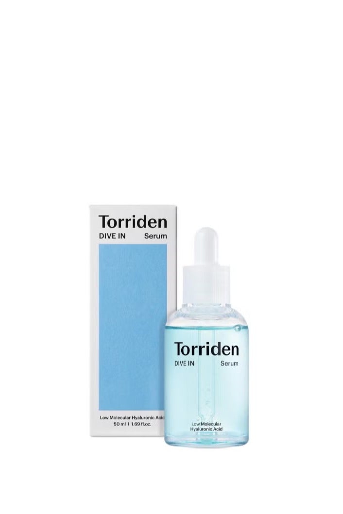 Torriden DIVE-IN Low-Molecular Hyaluronic Acid Serum, 1.69 fl oz | Fragrance-free Face Serum for Dry, Dehydrated, Oily Skin | Vegan, Clean, Cruelty-Free Korean Skin Care - Image 1