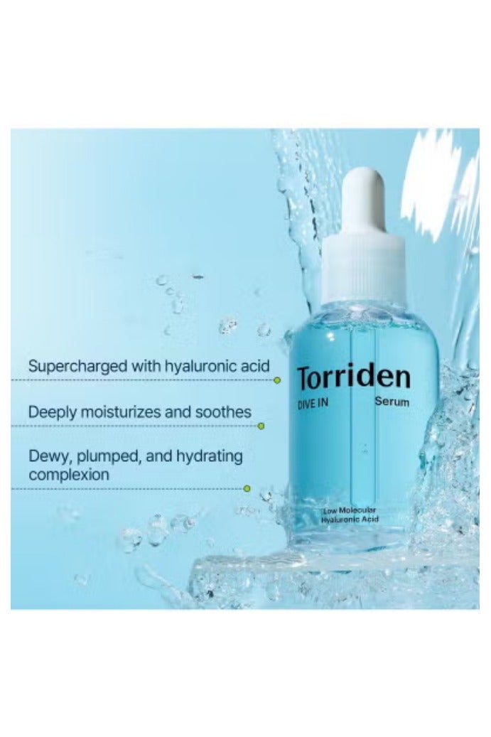 Torriden DIVE-IN Low-Molecular Hyaluronic Acid Serum, 1.69 fl oz | Fragrance-free Face Serum for Dry, Dehydrated, Oily Skin | Vegan, Clean, Cruelty-Free Korean Skin Care - Image 4