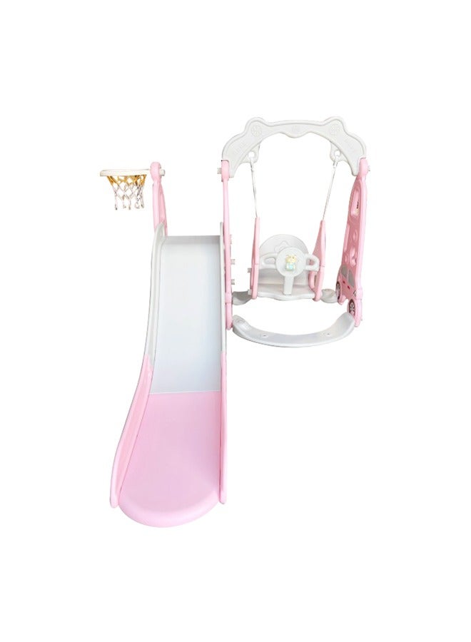 JSAITOYS Indoor Plastic Playground Baby Indoor Slide With Swing Set Playhouse Playroom Kids Slides  - Image 2