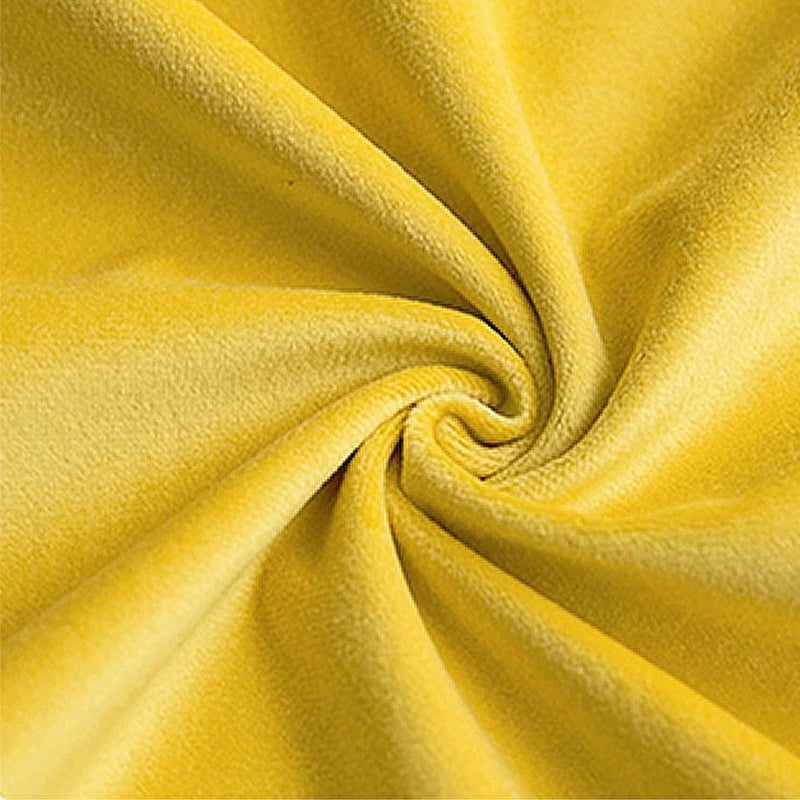 VAKADO Throw Pillow Covers 18x18 Set of 2 Yellow Spring Velvet Decor Decorative Couch Cushion Euro with Fringe Pillowcases Home Bed Decoration for Sofa Bedroom Office Indoor - Image 2