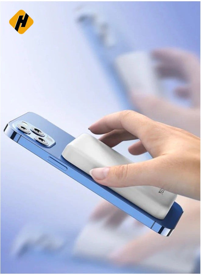 HuHa - Power Bank Wireless 5000mAh Mag-Safe Matte,  Power Bank Fast Charging, Portable Charger, Magnetic Rechargeable Battery Pack Station For iPhone 13/12/Galaxy S21/S20 - Image 1
