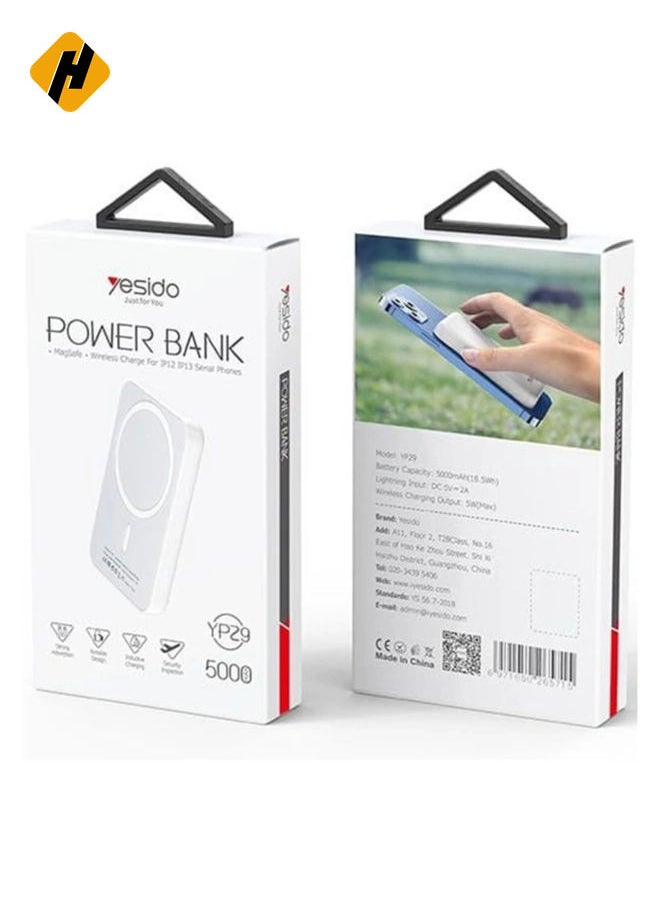 HuHa - Power Bank Wireless 5000mAh Mag-Safe Matte,  Power Bank Fast Charging, Portable Charger, Magnetic Rechargeable Battery Pack Station For iPhone 13/12/Galaxy S21/S20 - Image 1