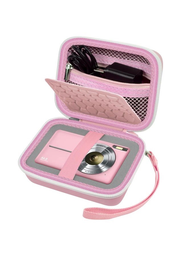 Comecase Carrying & Protective Case for Digital Camera, AbergBest 21 Mega Pixels 2.7" LCD Rechargeable HD/Kodak Pixpro/Canon PowerShot ELPH 180/190 / Sony DSCW800 / DSCW830 Cameras for Travel-Pink - Image 1