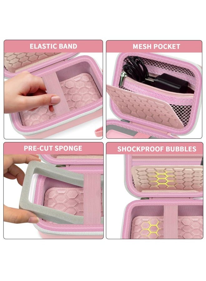 Comecase Carrying & Protective Case for Digital Camera, AbergBest 21 Mega Pixels 2.7" LCD Rechargeable HD/Kodak Pixpro/Canon PowerShot ELPH 180/190 / Sony DSCW800 / DSCW830 Cameras for Travel-Pink - Image 4