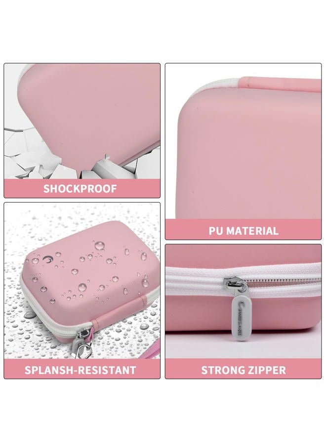 Comecase Carrying & Protective Case for Digital Camera, AbergBest 21 Mega Pixels 2.7" LCD Rechargeable HD/Kodak Pixpro/Canon PowerShot ELPH 180/190 / Sony DSCW800 / DSCW830 Cameras for Travel-Pink - Image 3