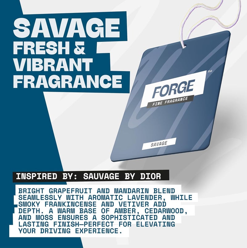 FORGE Luxury Car Air Fresheners Triple Pack - Savage, One Billion, Ventus - Image 2