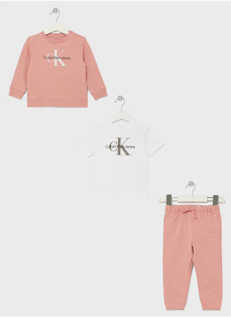 Calvin Klein Jeans Infant Logo T-Shirt & Pants Set