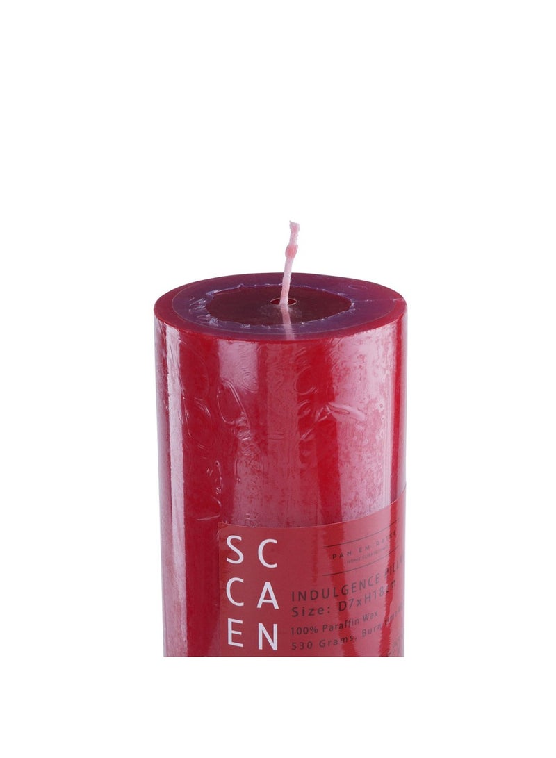 Pan Home Indulgence Blackberry Cinnamon Pillar Candle Dia7x18 cm - 80 Hrs - Image 4