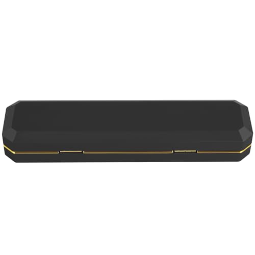 LETURE Luxury LED Necklace Long Chain Gift Box with LED Light, Velvet Jewelry Box Storage Case Organizer Holder (Black) - Image 4