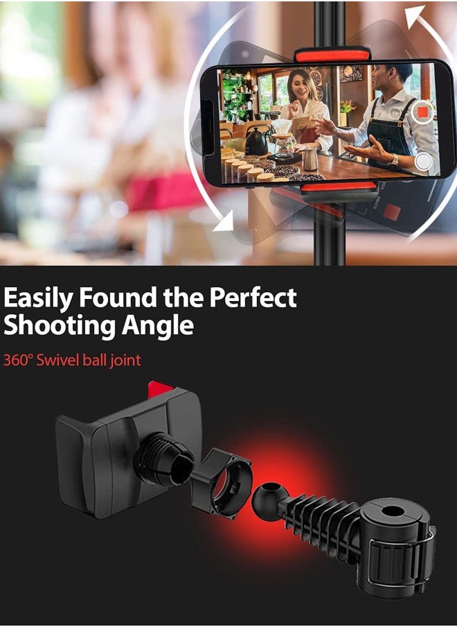 JS JULIUS STUDIO Julius Studio 360° Rotatable Phone Mount, Phone Holder with Clamp, Ring Light Accessory, Compatible with Most Smartphones, for Tripods, Stands, Video Conferencing, Live Stream, Photography, JSAG755  - Image 3