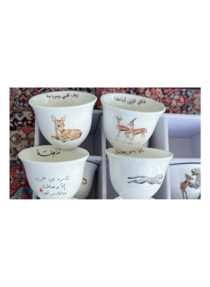 فناجيل قهوة تايقر درزن 12 حبة - Image 3