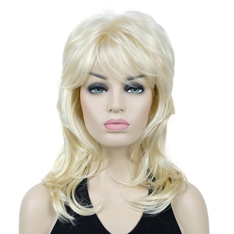 Lydell Long Soft Shaggy Layered Classic Cap Full Synthetic Wigs (613 Blonde)
