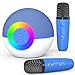 Mgaolo Mini Karaoke Machine for Kids AdultsPortable Bluetooth Speaker with 2 Wireless MicrophonesGift Toys with MP3 Player for Boys Girls 312 Year Old Birthday Family Home Party Present Blue - Image 3