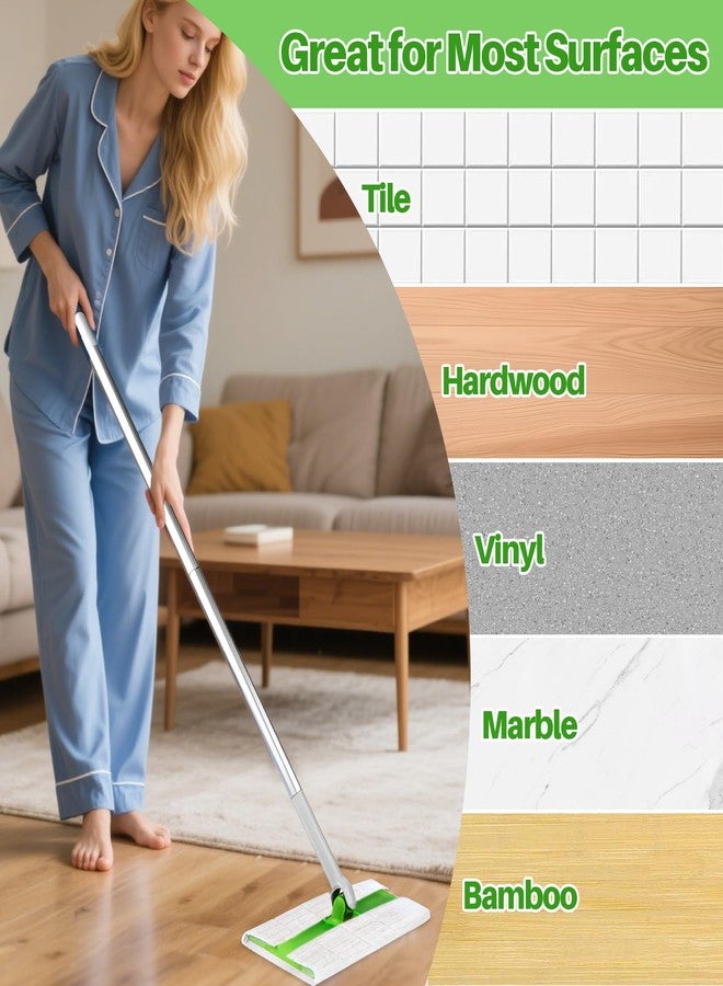 MAQIHAN Dry Mop Pads - 32PCS Dry Sweeping Cloths Unscented All Purpose Disposable Dry Mop Refills Floor Cleaner for Hardwood Floor Dust Mopping and Cleaning - Image 2