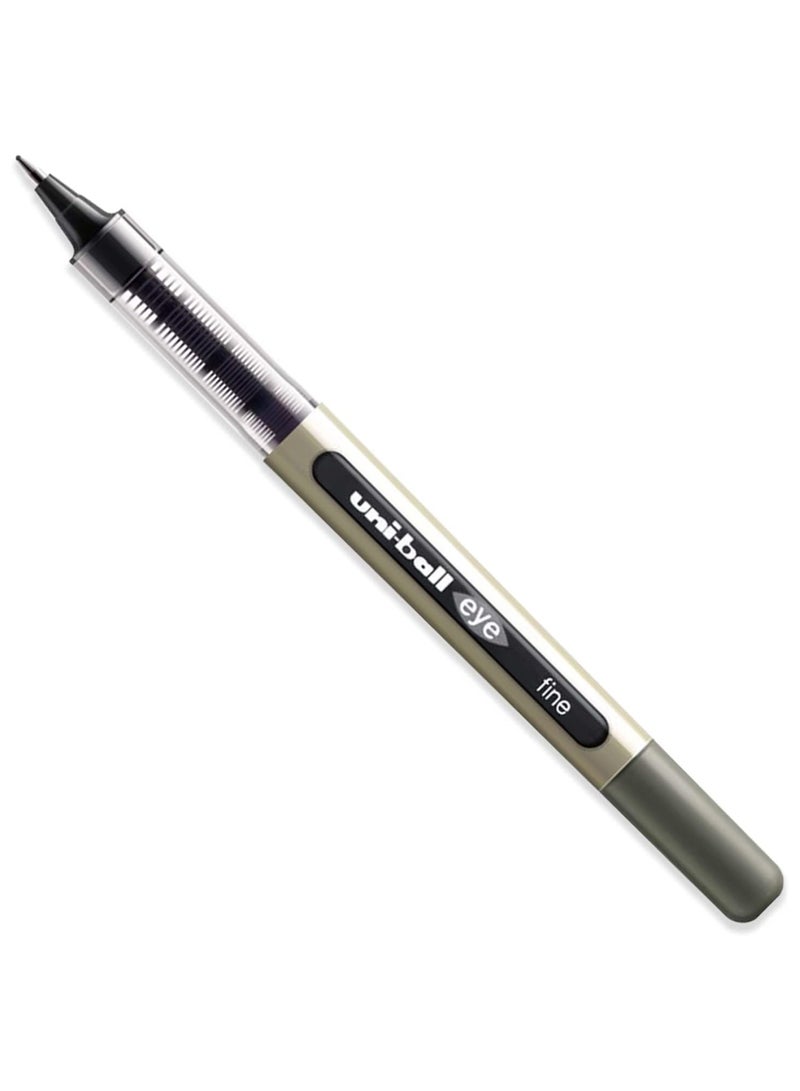 Uniball قلم رولر بال Uni-Ball Eye Fine 0.7 مم خط Ub-157 أسود عبوة من 5 - Image 2