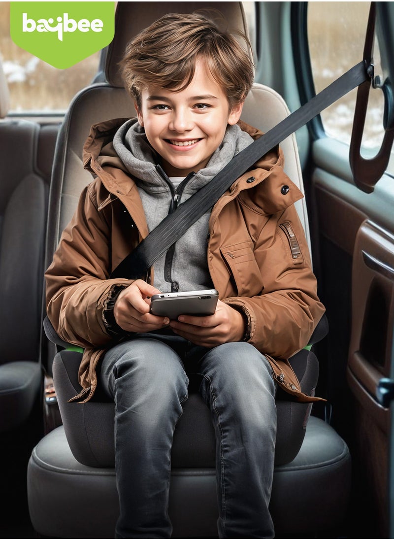 BAYBEE - Baybee Baby Booster Car Seat without Isofix Portable Lightweight Travel Car Booster Seat with Comfort, Compact and Easy to Use | Suitable for Toddler 4-12 Years Boys Girls-Grey - Image 1