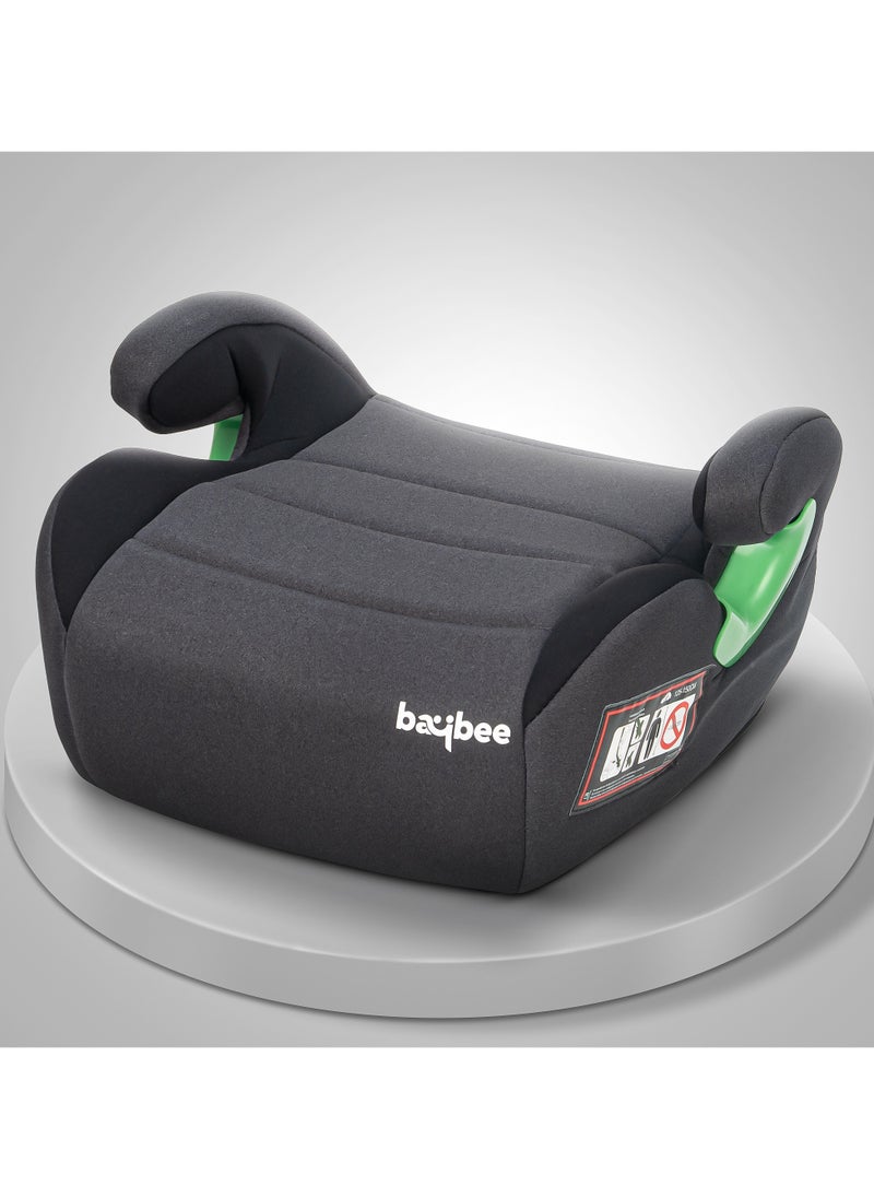 BAYBEE - Baybee Baby Booster Car Seat without Isofix Portable Lightweight Travel Car Booster Seat with Comfort, Compact and Easy to Use | Suitable for Toddler 4-12 Years Boys Girls-Grey - Image 1