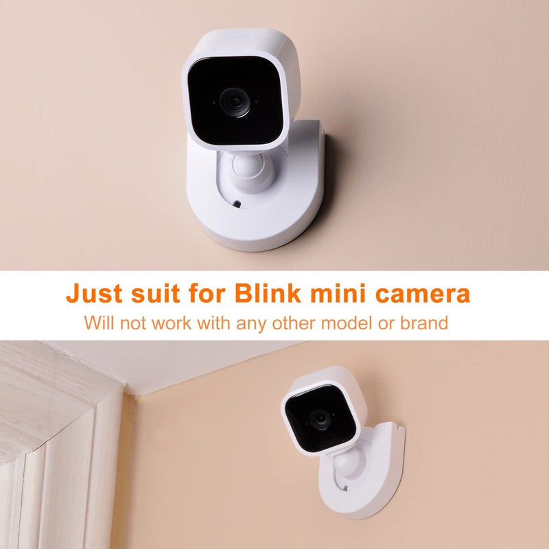 StartVision 2 Pack Wall Mount for Blink Mini Indoor Camera,Strong Adhesive Camera Mount Base for Blink Mini Indoor Camera,Two Ways Easy Installation, No Drilling or Screw Secured Fixed - Image 4