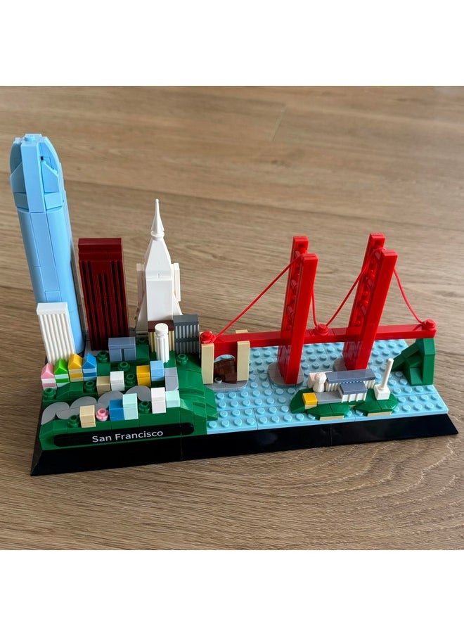 Apostrophe Games Apostrophe Games San Francisco Skyline Building Block Set (459 Pieces) Features Golden Gate Bridge and More - Architecture Landmark Model for Kids and Adults  - Image 5