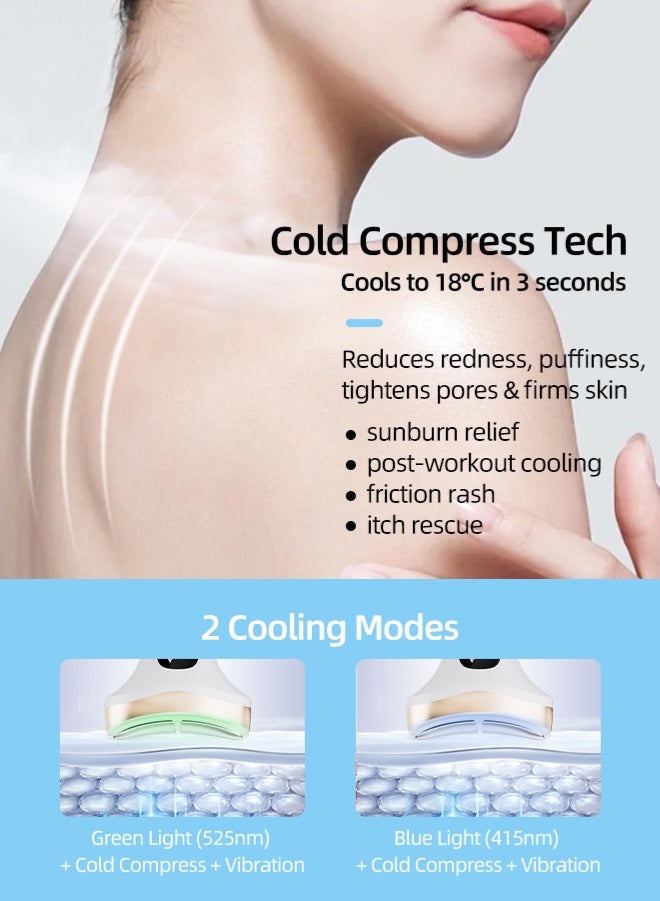 Zcheer Neck Face Beauty Device – Smart Hot & Cold Lifting Massager (46°C Heat + 18°C Instant Cooling), 7 Light Therapy Modes, EMS Microcurrent & High-Frequency Vibration, Auto-Sensing Energy-Saving, 85° Ergonomic Full-Metal Wide Massage Head, Firming & Anti-Wrinkle, Double Chin Removal & Pore Refinement, Anti-Aging Neck & Face Massager, Skin Rejuvenation Beauty, Multiple International Certifications, Full-Body Use. - Image 5