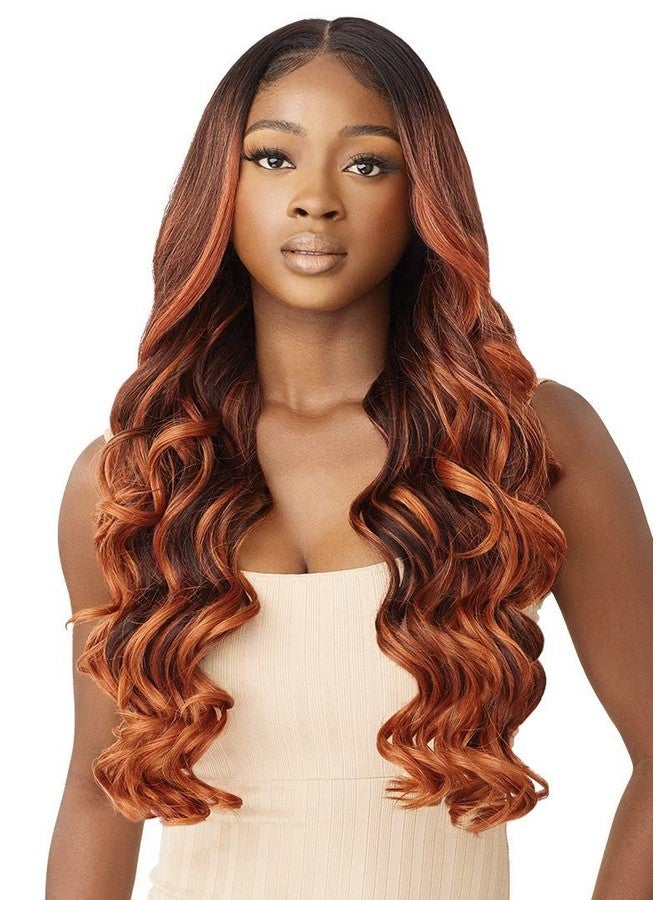 Outre Synthetic Perfect Hairline Hd Lace Front Wig Aurabel (Color:Drst Maple Brown) - Image 1