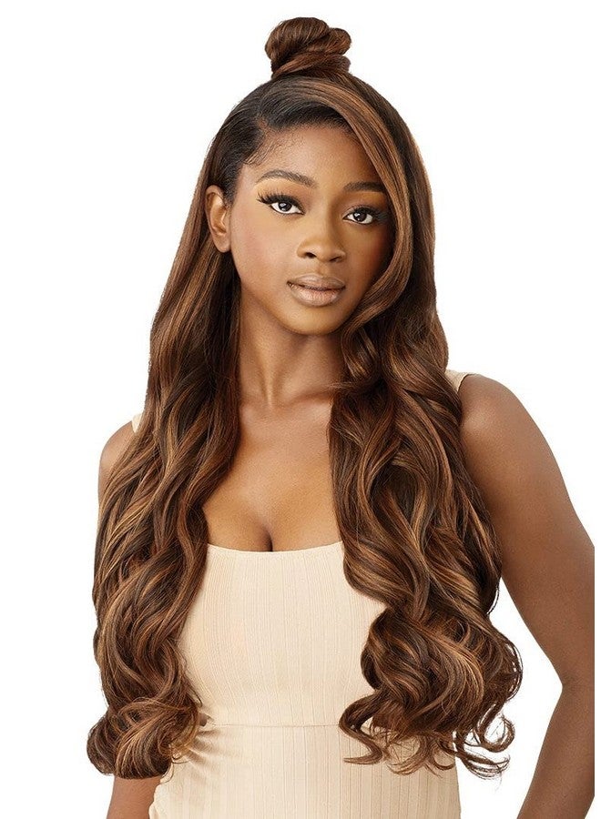 Outre Synthetic Perfect Hairline Hd Lace Front Wig Aurabel (Color:Drst Maple Brown) - Image 3