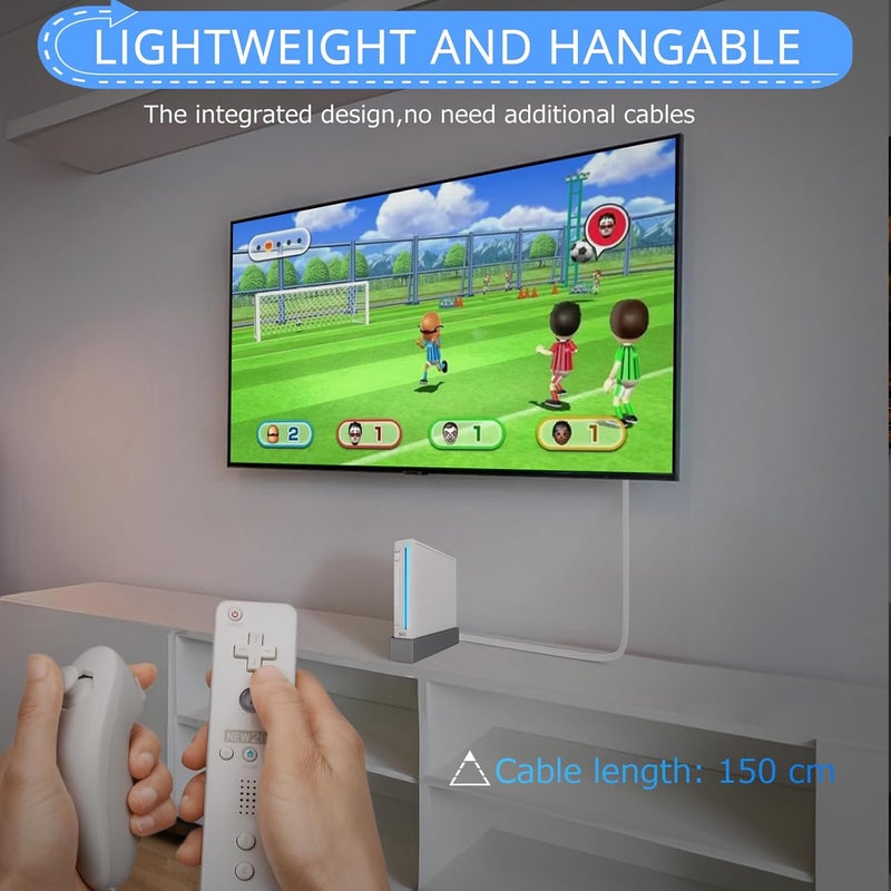 CAMWAY محول Wii إلى HDMI - كابل HDMI ذكر بطول 5 أقدام بدقة 1080P لجهاز Full HD، متوافق مع Wii وWii U وHDTV والشاشات، يدعم جميع أوضاع عرض Wii، توصيل وتشغيل، أبيض - Image 5