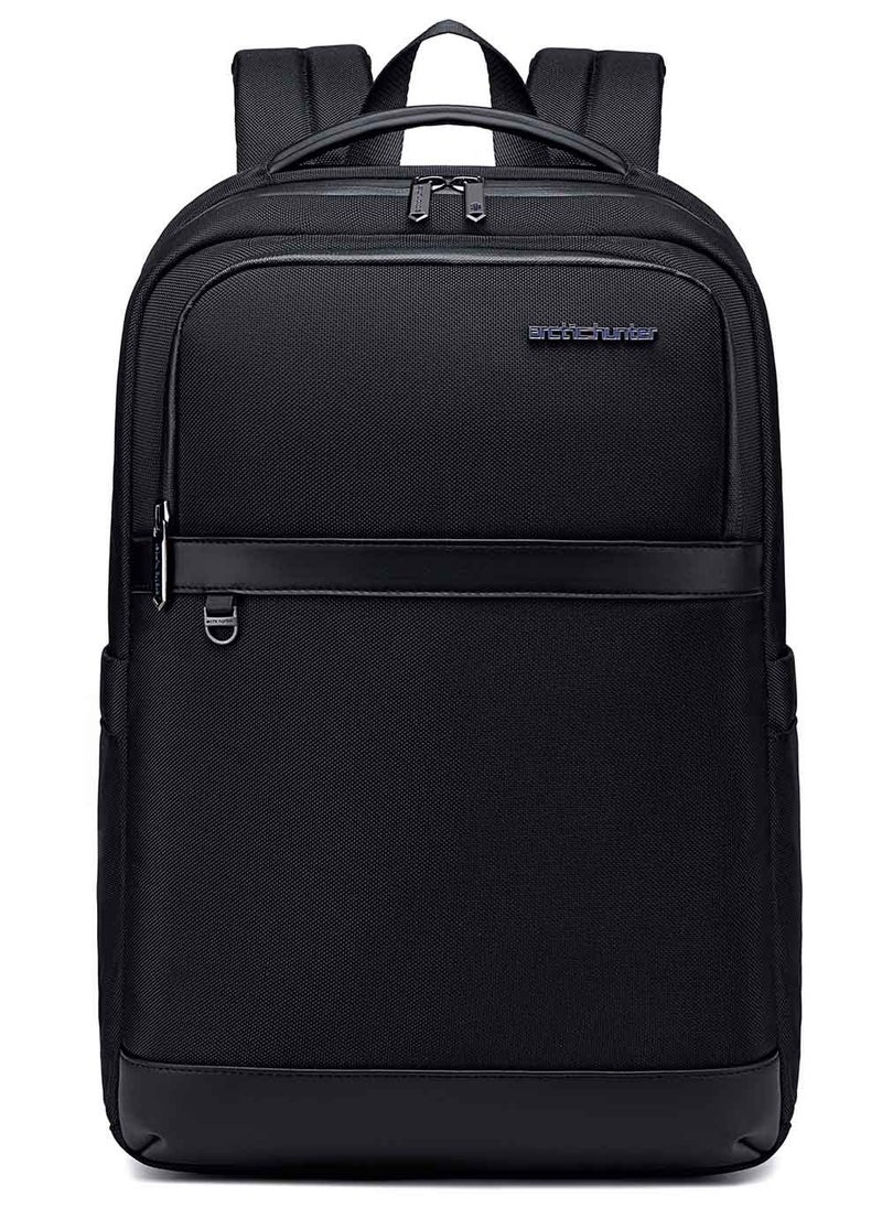 ARCTIC HUNTER Lightweight College Laptop Backpack for Men, Durable Wear Resistant Business Travel Bag with Laptop and Tablet Compartment, Black  - Image 1