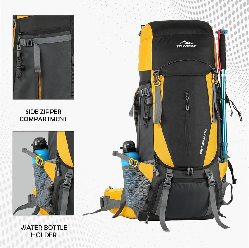 TRAWOC TERRABOUND 60L Camping Backpack - Image 5